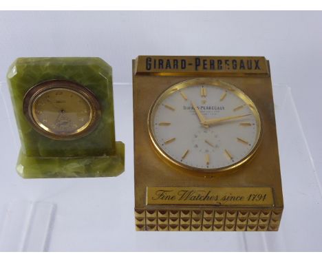 A Vintage Girard Perregaux Table Top Electric Clock, the clock has a Reform Brevet movement, in brass case, the clock having 