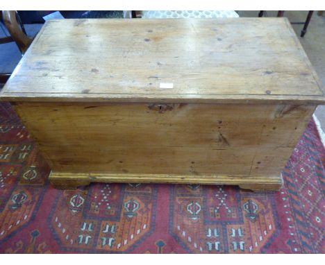 A Vintage Pine Blanket Box, with candle drawer, approx 95 x 48 x 55 cms