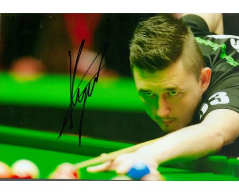 Snooker Kyren Wilson signed 12x8 colour photo. Kyren Wilson, born 23 December 1991, is an English professional snooker player