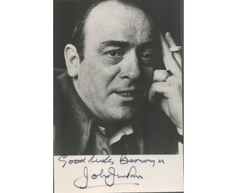 John Junkin signed vintage black and white vintage 6x4 postcard photo. Good condition. All autographs come with a Certificate
