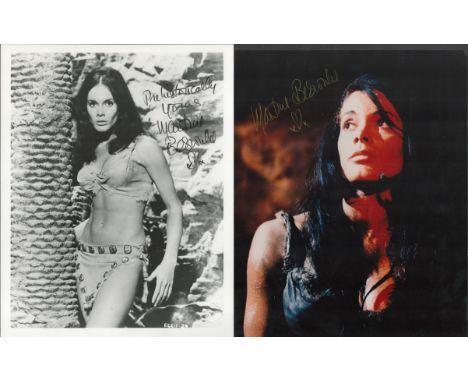 Martine Beswick signed 10x8, One Million Years BC image inscribed Prehistorically yours, plus a signed colour image from the 