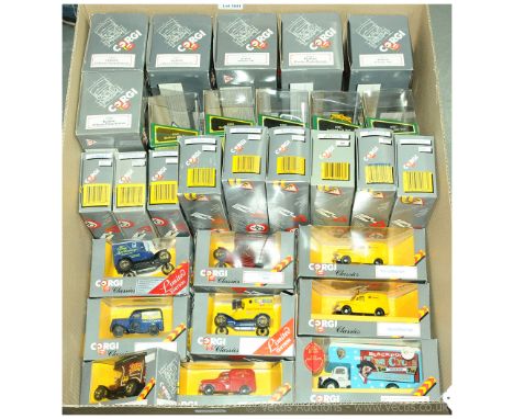 Corgi a boxed group to include 2x C957/4 Morris Minor Van 'AA', D981 Bedford CA Van 'Evening Standard', D953/18 Bedford O Ser