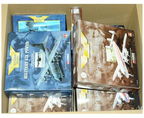 Corgi a boxed Aviation Archive group to include 47107 Douglas DC3 'Air Atlantique', 48401 Hercules C1K Tanker 'No1312 Flight 