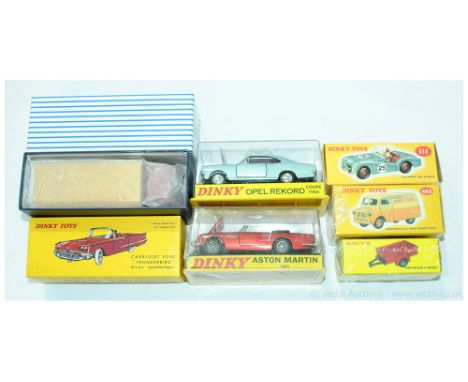 Dinky (Atlas Editions) group to include 110 Aston Martin DB5 Cabriolet - metallic red, black interior; 111 Triumph TR2 Sports