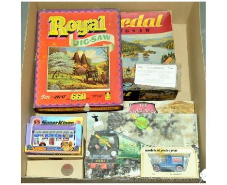 Matchbox &amp; Jigsaws Mixed Group To Include. Y9 1920 Leyland 3 to lorry, MOY Code 3 Ford Model T Van "British Meat", Whitma