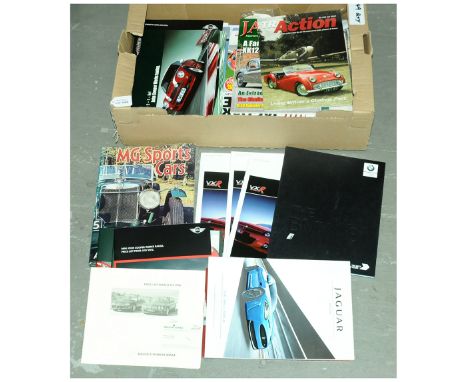 Car Brochures, Leaflets &amp; Books Large Mixed Group. To Include BMW i8, Vauxhall VXR, Jaguar - Daimler 1998 Price List, BMW