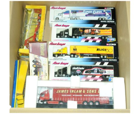 Corgi a boxed Truck group to include 75401 Leyland DAF Curtainside 'James Irlam &amp; Sons Ltd', 1148 Car Transporter with Sc