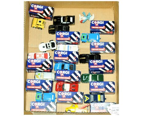 A mixed group to include 13x boxed Corgi Junior models, 2x Transformers &amp; 1x Smurf. Conditions generally appear Fair to M