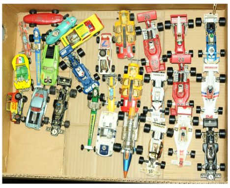 Corgi a unboxed Racing Car group to include Surtees T.S.9. F.1., Chevrolet Corvette Sting Ray, Quartermaster Dragster, Silver
