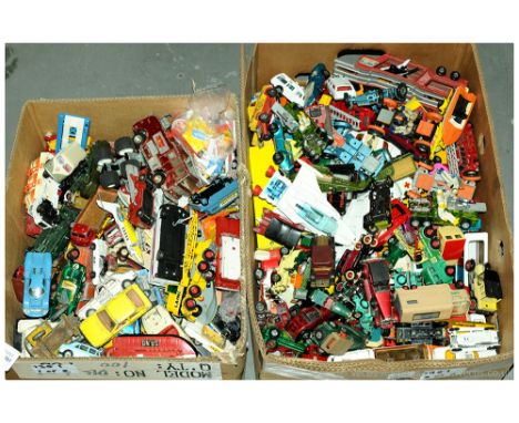 Matchbox, Corgi, Dinky, budgie &amp; Others Large Mixed Group Of Unboxed. To Include Matchbox Series K12 Scammell Mobile Cran