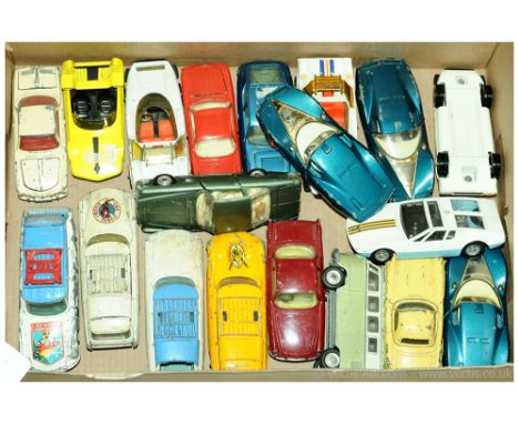 Corgi Toys Group Of Unboxed Cars. To Include Mercedes Benz 300SL Roadster, De Tomaso Mangusta, Chevrolet Astro I, Whizzwheels