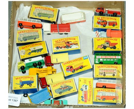 Matchbox Regular Wheel Group Of Commercial Vehicles. To Include 16 Scammell Tipper truck With Snow Plough, 25 Bedford Tanker 