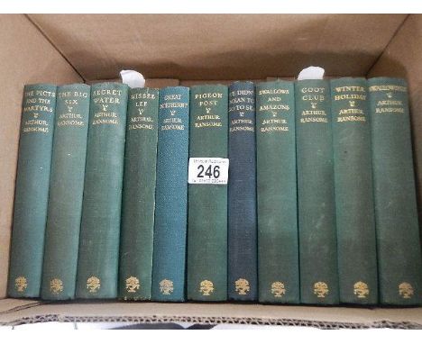 A nice collection of 11 Arthur Ransome books including Swallows & Amazons 1937, Swallowdale 1938 and 4 first editions - The B