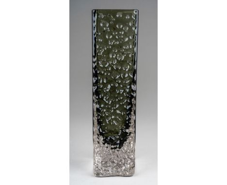 Whitefriars nail head vase, designed by Geoffrey Baxter, approx 17 cm tall