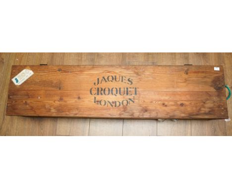 Jacques  complete croquet set in original box, never used
