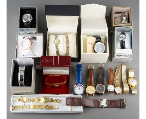 Collection of vintage watches to include boxed Rotary ladies watches, Next, M&amp;S, MuDu etc ( 1 box)