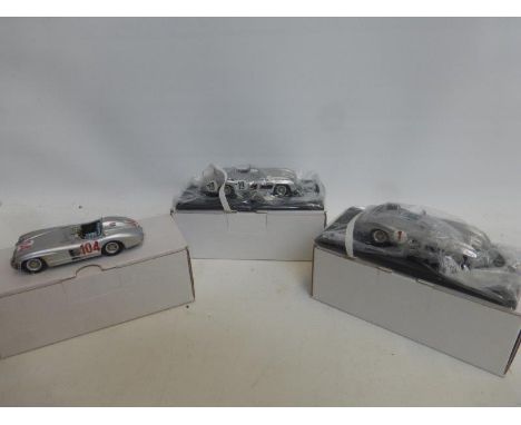  Three boxed scale model Technical Services diecast, Blue Print 5, 5B and 5G, a Mercedes 300 SLR Targa Florio, a Mercedes 300