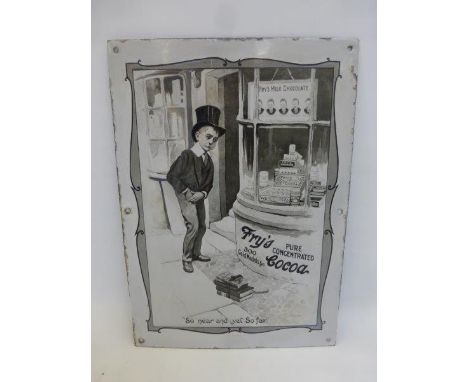 An early Fry's Pure Concentrated Coca pictorial "Tom Browne" enamel sign titled "So near and yet so far", with some minor pro