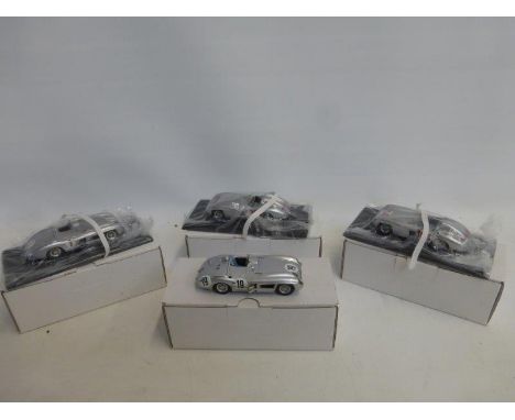 Four boxed scale model technical Services diecast, Blue Print 5, 5A, 5D and 5D all Mercedes 300 SLR, Le Mans TT, M. Miglia fi