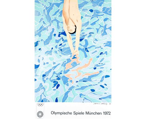 Mappenwerk - 27 Künstlerplakate zur Olympiade 1972, mit Originallithographien und Farboffsets u.a. von Hans Hartung, Max Bill