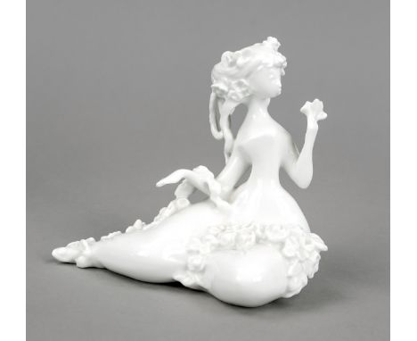 Sitzendes Mädchen, Rosenthal, Studio-Line, nach 1969, 'Entzückt'  - Figur aus der Serie Symphonie/ Pastorale, ENTWURF BJÖRN W