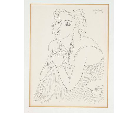 Henri Matisse (1869-1954), nach, ''Betende'' aus ''Dessins: Themes et Variations'', Collotypie von 1942, o. re. im Druck sign