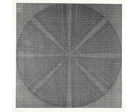 Konvolut von 6 Grafiken versch. Künstler 2. H. 20. Jh.: Timm Ulrichs (*1940), Op-Art Komposition, Serigraphie, handsign., Ran