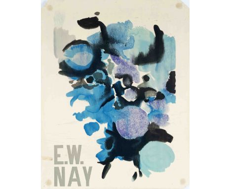 Konvolut von 13 Künstlerplakaten 2. H. 20. Jh.: Ernst Wilhelm Nay, Farblithogr., Eckabschnitte, Randläsur, Roy Lichtenstein, 
