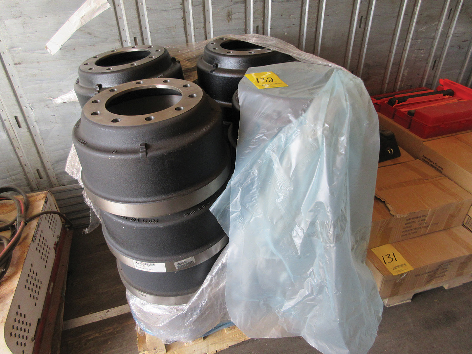 PALLET OF (16) FLT4400B BRAKE DRUMS