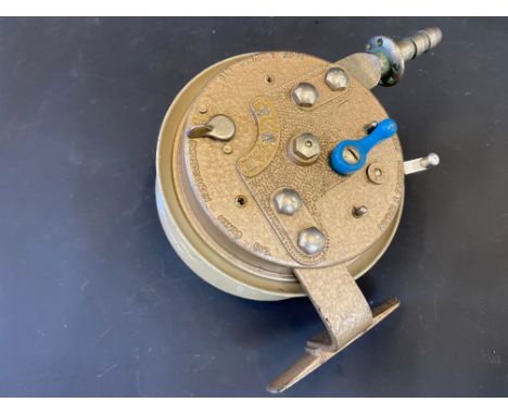 A Grice Ltd Orlando III 4 1/2" centre pin sea fishing reel.