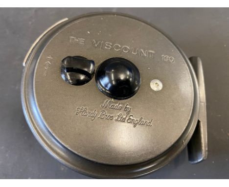 A Hardy Bros. Ltd The Viscount 130 3 1/42 centre pin fishing reel.