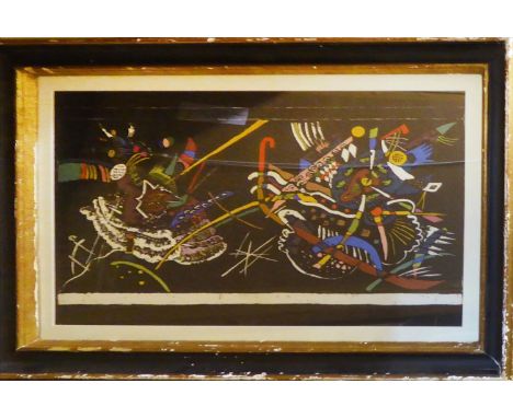 WASSILY KANDINSKY 'Juryfrei', 1958, rare lithograph, printed by Maeght Editeur, 35cm x 55cm, framed and glazed. 