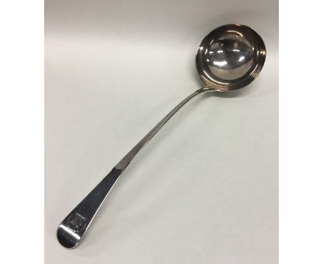 A Georgian silver OE pattern ladle. Approx. 186 grams. Est. £150 - £200.