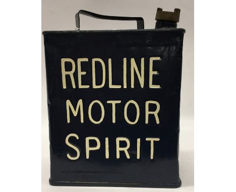 A "Redline Motor Spirit" fuel can. (1).