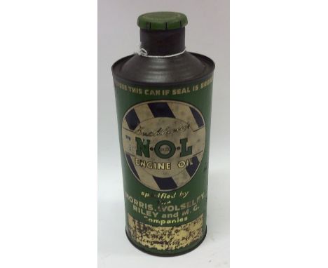 A "Duckham's N.O.L Engine Oil" can. (1).