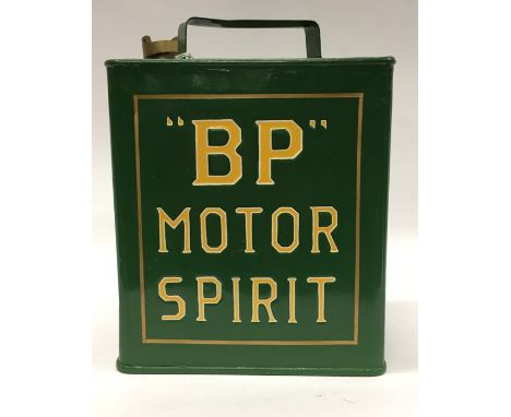 A "BP Motor Spirit" fuel can. (1).