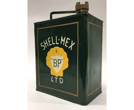 A "Shell-Mex &amp; BP Ltd." fuel can. (1).