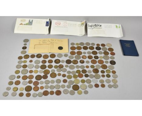 A Cigar Box Containing Various Coins, Coin Set, First Day Covers etc 