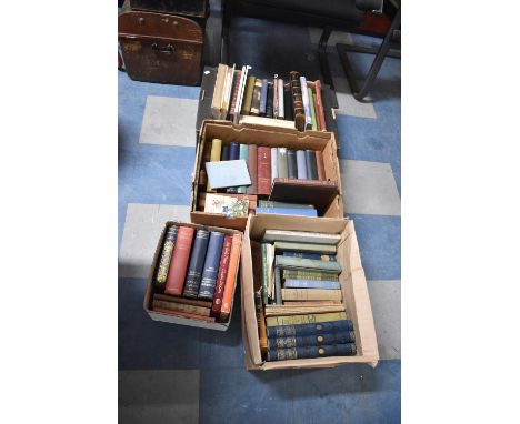 Four Boxes of Vintage Hardback Books 