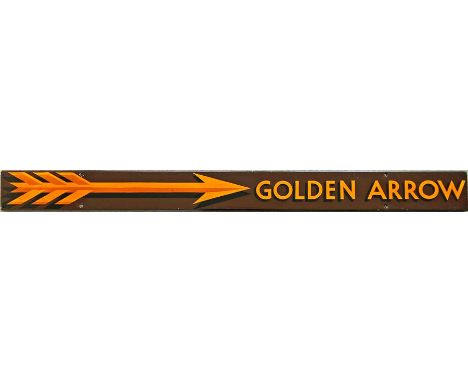 Southern Railway/British Railways (Southern Region) CARRIAGE BOARD 'Golden Arrow' as used on the side of the Pullman carriage