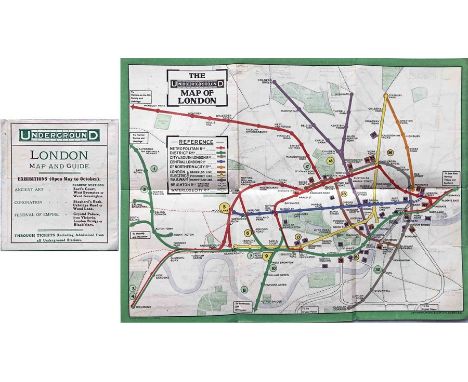 1911 London Underground POCKET MAP. Shows the CLR extension to Liverpool St under construction, the 3 separate Hammersmith st