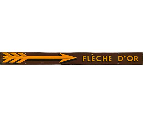 Southern Railway/British Railways (Southern Region) CARRIAGE BOARD 'Flèche d'Or' as used on the side of the Pullman carriages