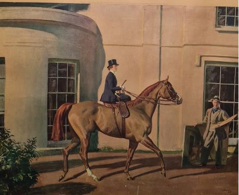 After Alfred MunningsColour print "Our Mutual Friend the Horse" and two other colour prints (3) 