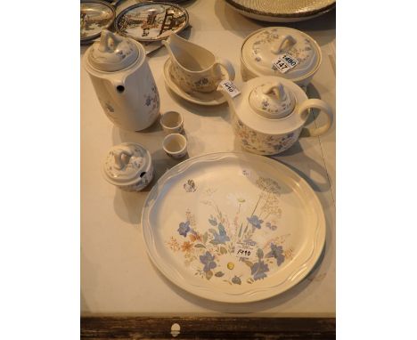 Quantity of Poole Springtime dinnerware 