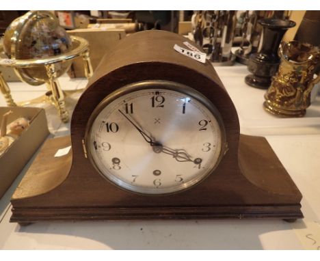 Mahogany cased Westminster chiming mantle clock