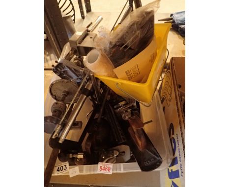 Box of mixed carpentry tools
