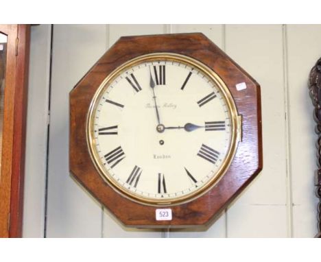 Single fusee wall clock, signed Thomas Ridley, London