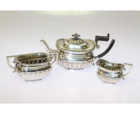 Silver three-piece tea service, 1899