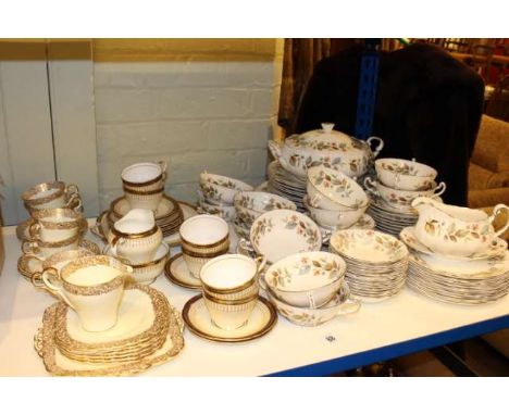 Royal Adderley 'Beechwood' dinner service, Aynsley and Wellington tea china