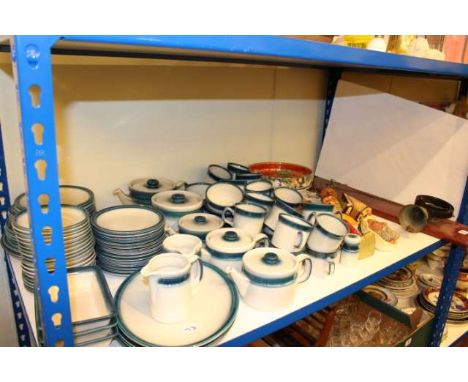 Wedgwood 'Blue Pacific' dinnerware, Spode Italian and Byzanta ware 'Java' bowls, bell system and three Boson's plaques